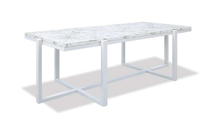 Sunset West - Bazaar - Rectangle Coffee Table, Front Finish with Carrara Marble Top - SW4707-CT_CLOSEOUT veiw 1