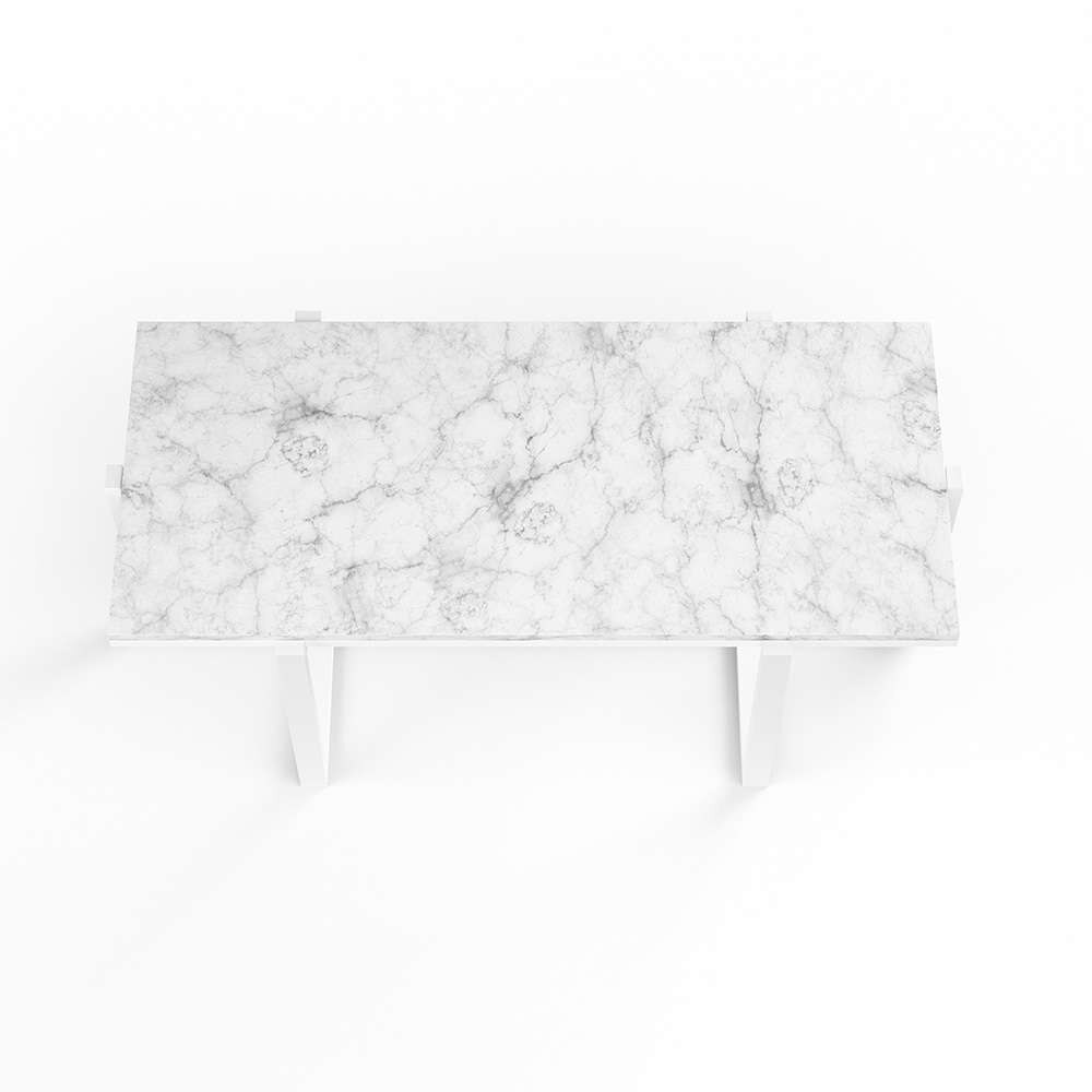 Sunset West - Bazaar - Rectangle Coffee Table, Front Finish with Carrara Marble Top - SW4707-CT_CLOSEOUT veiw 3