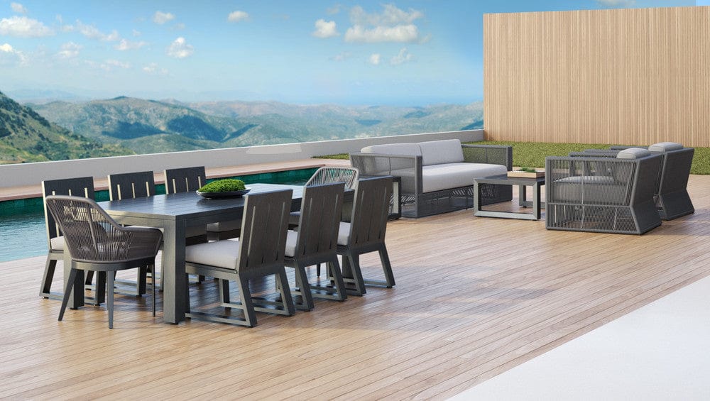 Sunset West - Redondo Armless Dining Chair in Spectrum Carbon, No Welt - Grays - SW3801-1A-48085 view 4