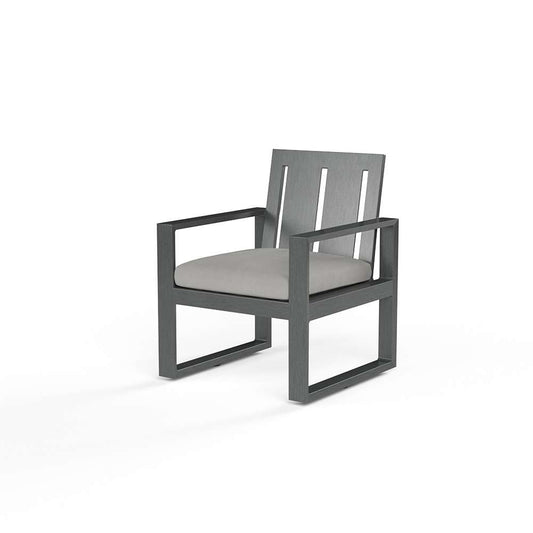 Sunset West - Redondo Dining Chair in Cast Silver, No Welt - SW3801-1-SLVR-STKIT veiw 1