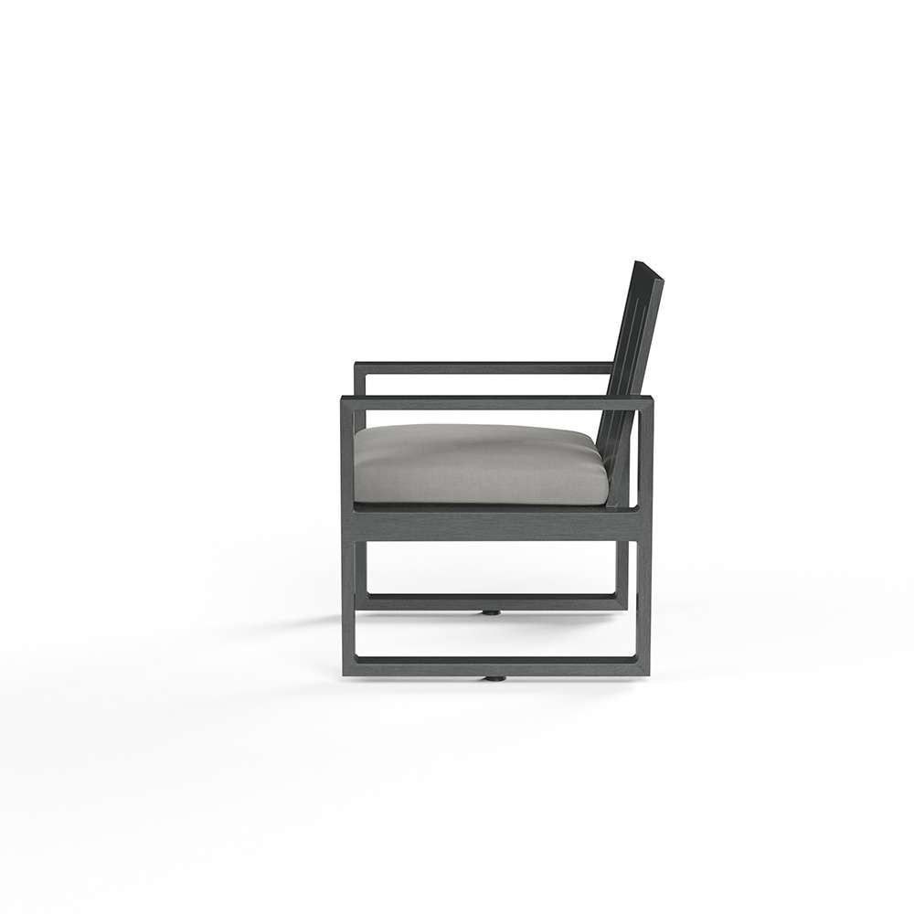 Sunset West - Redondo Dining Chair in Cast Silver, No Welt - SW3801-1-SLVR-STKIT veiw 2