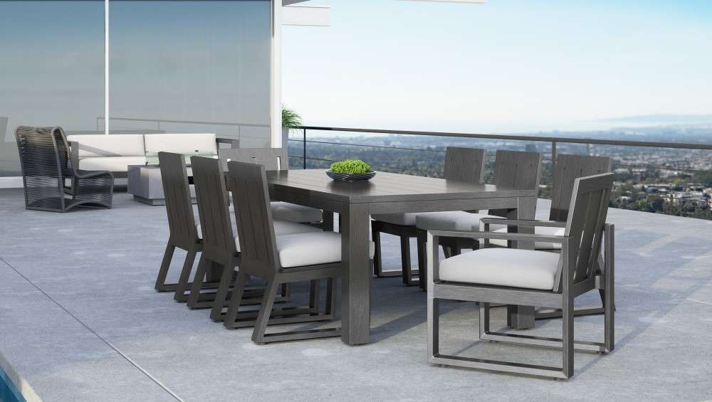 Sunset West - Redondo Dining Chair in Cast Silver, No Welt - SW3801-1-SLVR-STKIT veiw 3