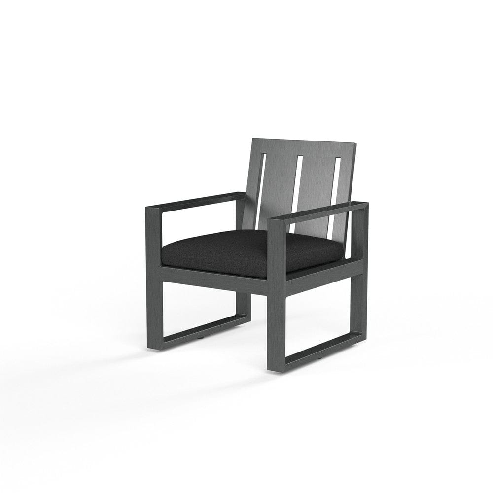 Sunset West - Redondo Dining Chair in Spectrum Carbon, No Welt - Grays - SW3801-1-48085 view 1