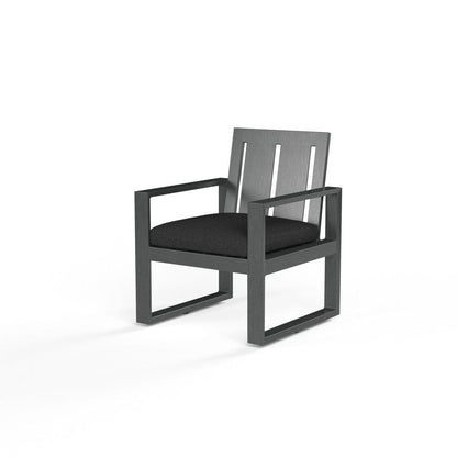 Sunset West - Redondo Dining Chair in Spectrum Carbon, No Welt - Grays - SW3801-1-48085 view 1