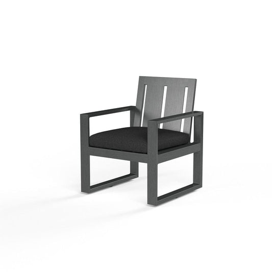 Sunset West - Redondo Dining Chair in Spectrum Carbon, No Welt - Grays - SW3801-1-48085 view 1