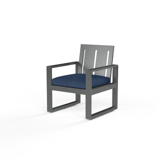 Sunset West - Redondo Dining Chair in Spectrum Indigo, No Welt - Grays - SW3801-1-48080 view 1