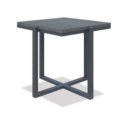 Sunset West - Square End Table, Slate Finish with Granite Top - SW4717-ET veiw 1