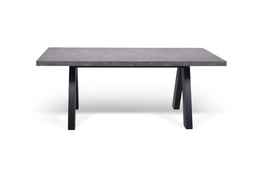 TEMAHOME - Apex Dining Table in Concrete Look / Pure Black - 9500612893 veiw 1