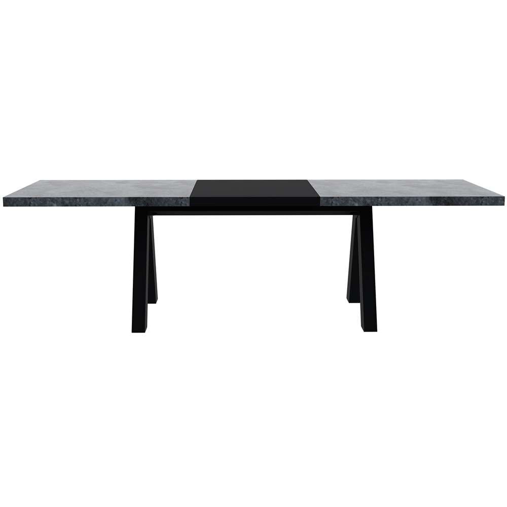 TEMAHOME - Apex Extending Dining Table in Concrete Look / Pure Black - 9500613173 veiw 3