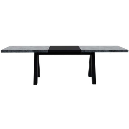 TEMAHOME - Apex Extending Dining Table in Concrete Look / Pure Black - 9500613173 veiw 3