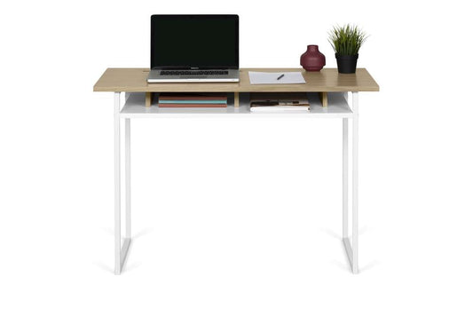 TEMAHOME - Bristol Desk in Light Oak, Pure White and White Steel - 9003054280 veiw 1
