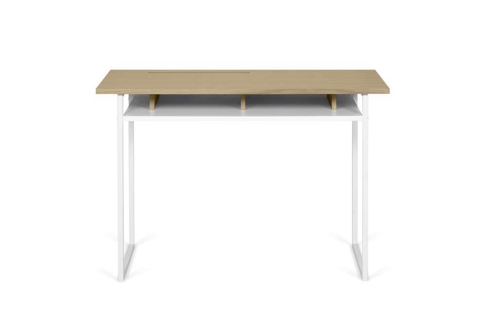 TEMAHOME - Bristol Desk in Light Oak, Pure White and White Steel - 9003054280 veiw 3