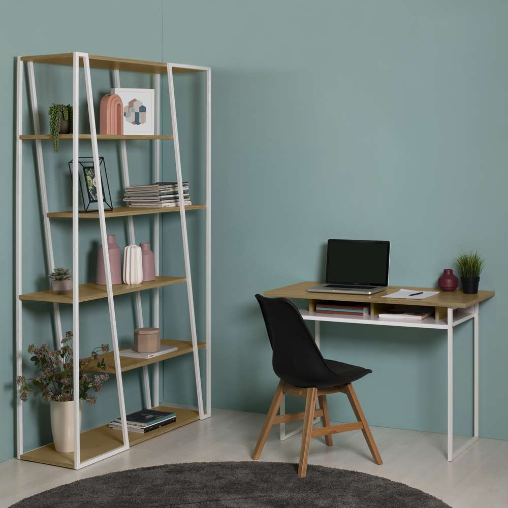 TEMAHOME - Bristol Desk in Light Oak, Pure White and White Steel - 9003054280 veiw 6