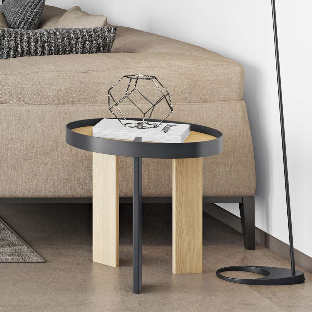 TEMAHOME - Bruno Side Table in Oak / Pure Black - 9003628085 veiw 3