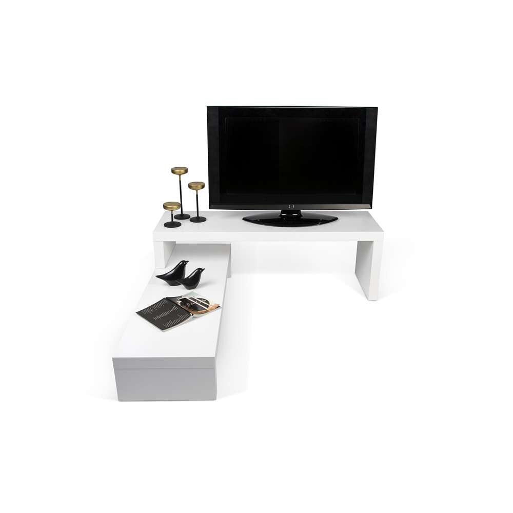 TEMAHOME - Cliff Tv Bench 120 - 120 in Pure White - 9000639265 veiw 2