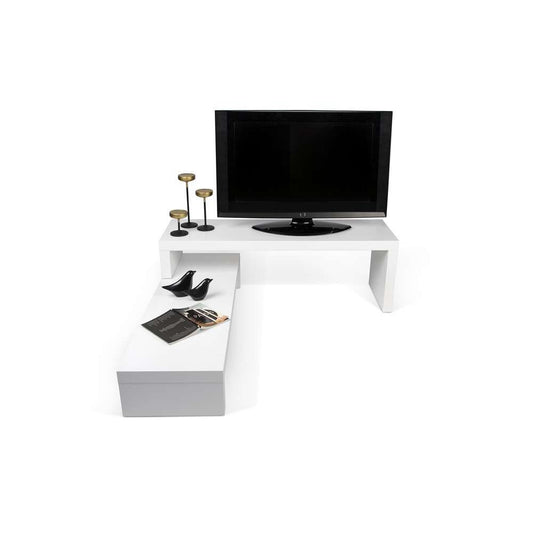 TEMAHOME - Cliff Tv Bench 120 - 120 in Pure White - 9000639265 veiw 2