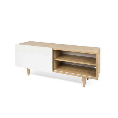 TEMAHOME - Cruz Tv Table in Oak / Pure White - 9003639036 veiw 3