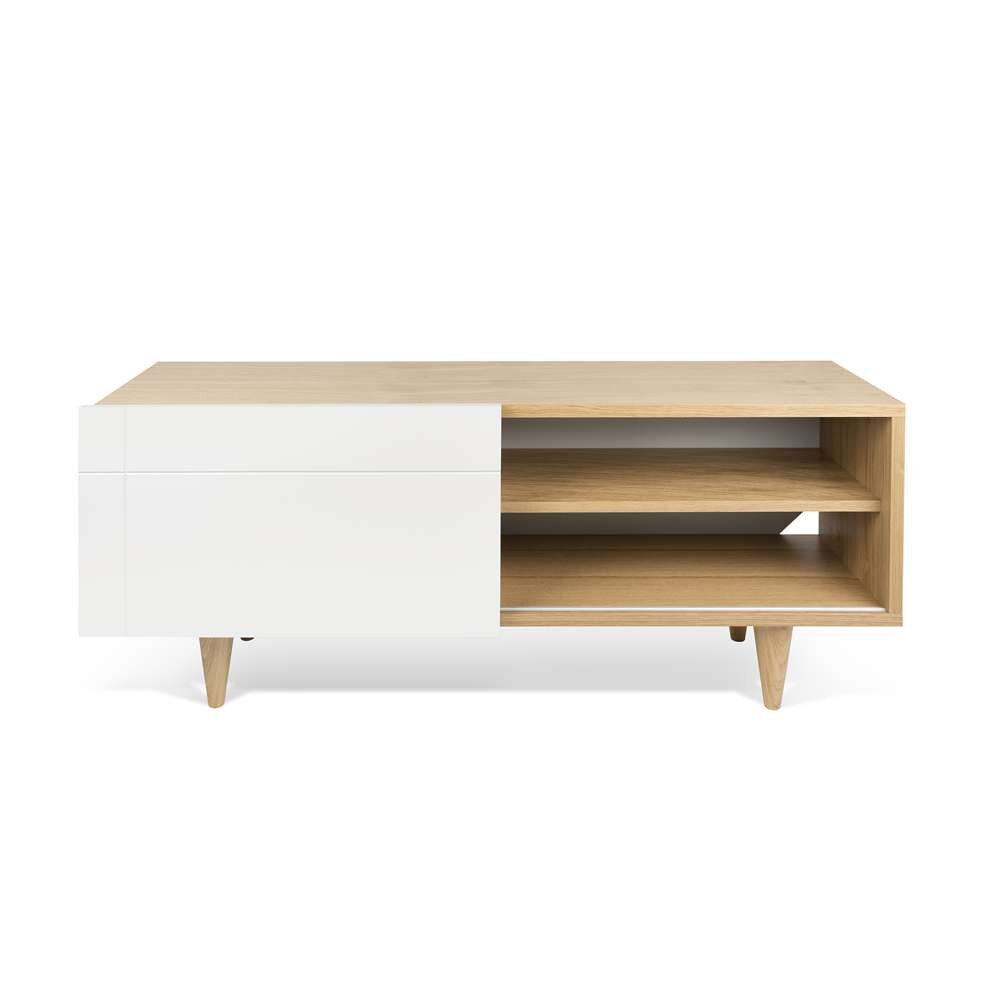 TEMAHOME - Cruz Tv Table in Oak / Pure White - 9003639036 veiw 4