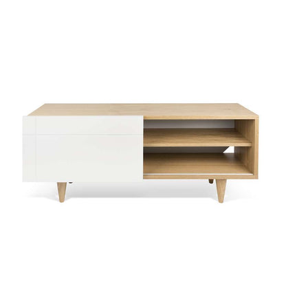TEMAHOME - Cruz Tv Table in Oak / Pure White - 9003639036 veiw 4