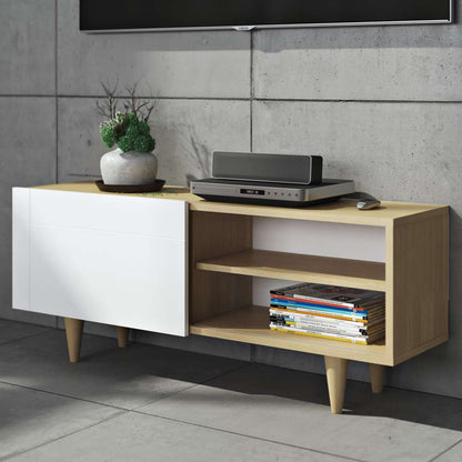 TEMAHOME - Cruz Tv Table in Oak / Pure White - 9003639036 veiw 7