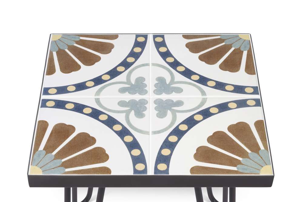 TEMAHOME - Dalle End Table in Tile on MDF with Dark Grey Steel Legs - 9500627545 veiw 3