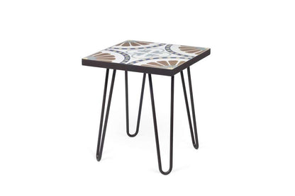 TEMAHOME - Dalle End Table in Tile on MDF with Dark Grey Steel Legs - 9500627545 veiw 4