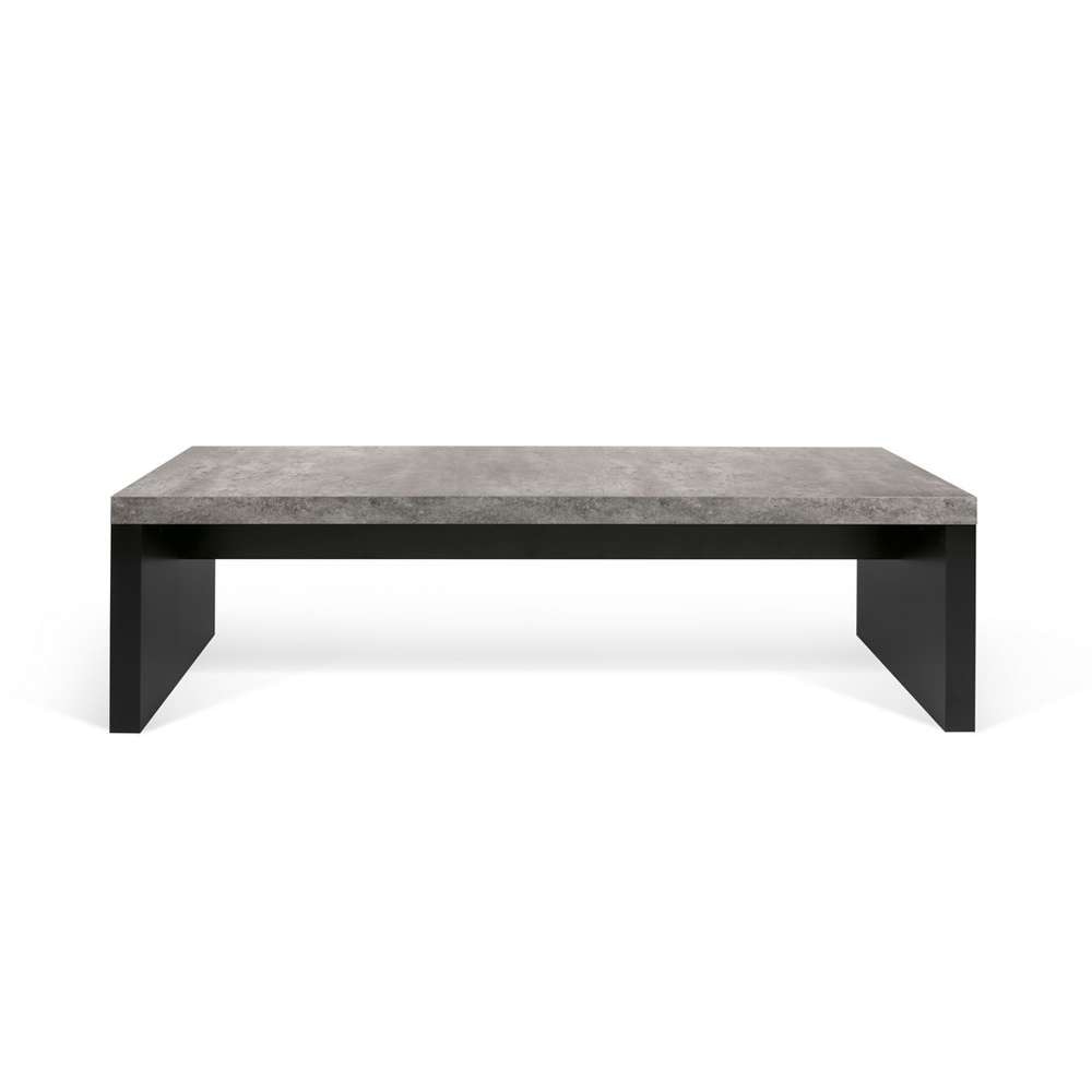 TEMAHOME - Detroit Bench in Concrete and Pure Black - 9000130663 veiw 1