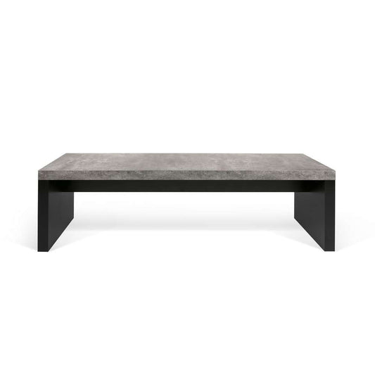 TEMAHOME - Detroit Bench in Concrete and Pure Black - 9000130663 veiw 1