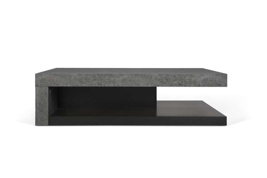 TEMAHOME - Detroit Coffee Table in Concrete and Pure Black - 9000625039 veiw 1