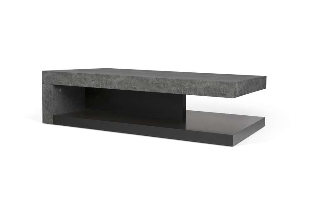 TEMAHOME - Detroit Coffee Table in Concrete and Pure Black - 9000625039 veiw 4