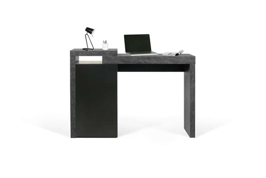 TEMAHOME - Detroit Console Desk in Concrete and Pure Black - 9500052835 veiw 2