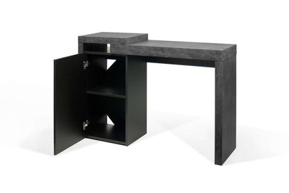 TEMAHOME - Detroit Console Desk in Concrete and Pure Black - 9500052835 veiw 3