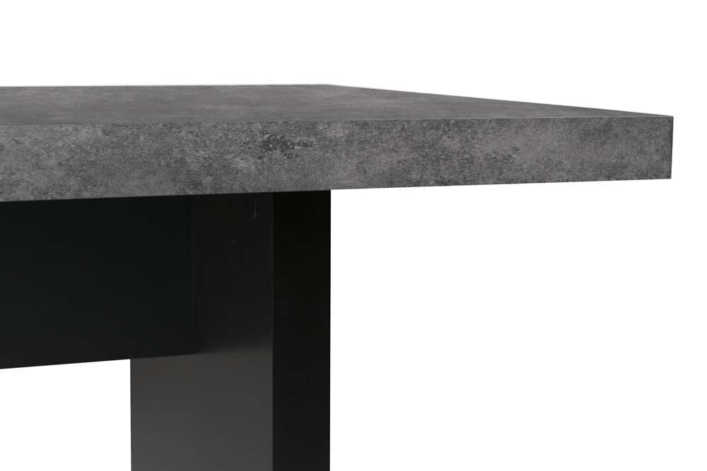 TEMAHOME - Detroit Dining Table in Concrete and Pure Black - 9000613494 veiw 2