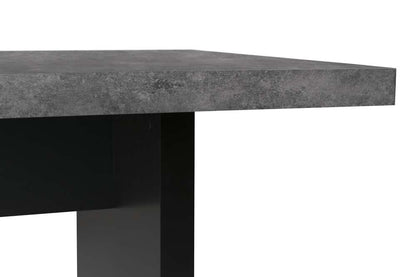 TEMAHOME - Detroit Dining Table in Concrete and Pure Black - 9000613494 veiw 2