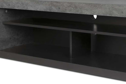 TEMAHOME - Detroit Tv Table in Concrete and Pure Black - 9000638800 veiw 4
