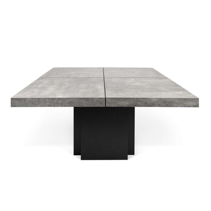 TEMAHOME - Dusk 51in Dining Table in Concrete Look / Pure Black - 9500613234 veiw 1