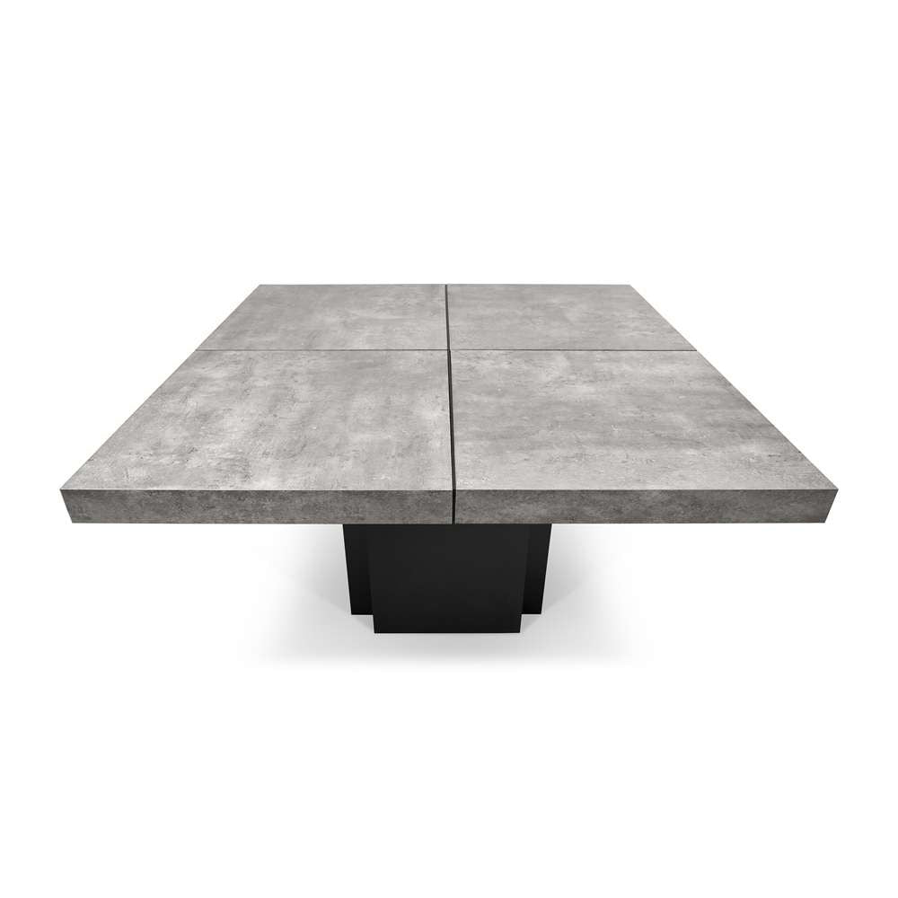 TEMAHOME - Dusk 51in Dining Table in Concrete Look / Pure Black - 9500613234 veiw 2
