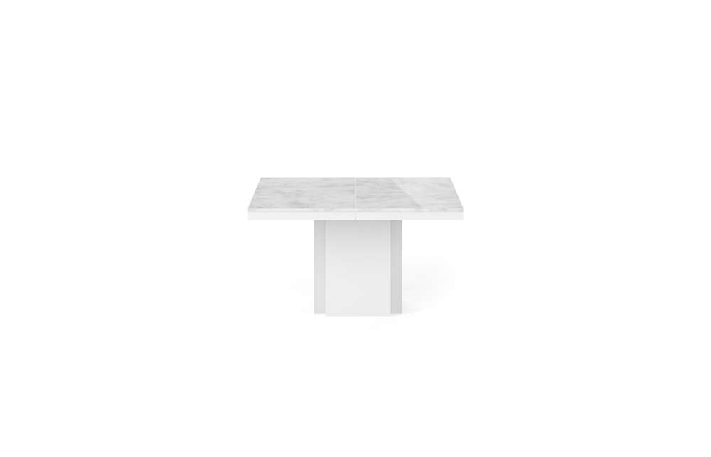 TEMAHOME - Dusk 51in Dining Table in White Marble / Pure White - 9500628009 veiw 1