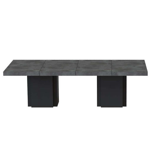 TEMAHOME - Dusk Conference Table in Concrete Look / Pure Black - 9500613241 veiw 1