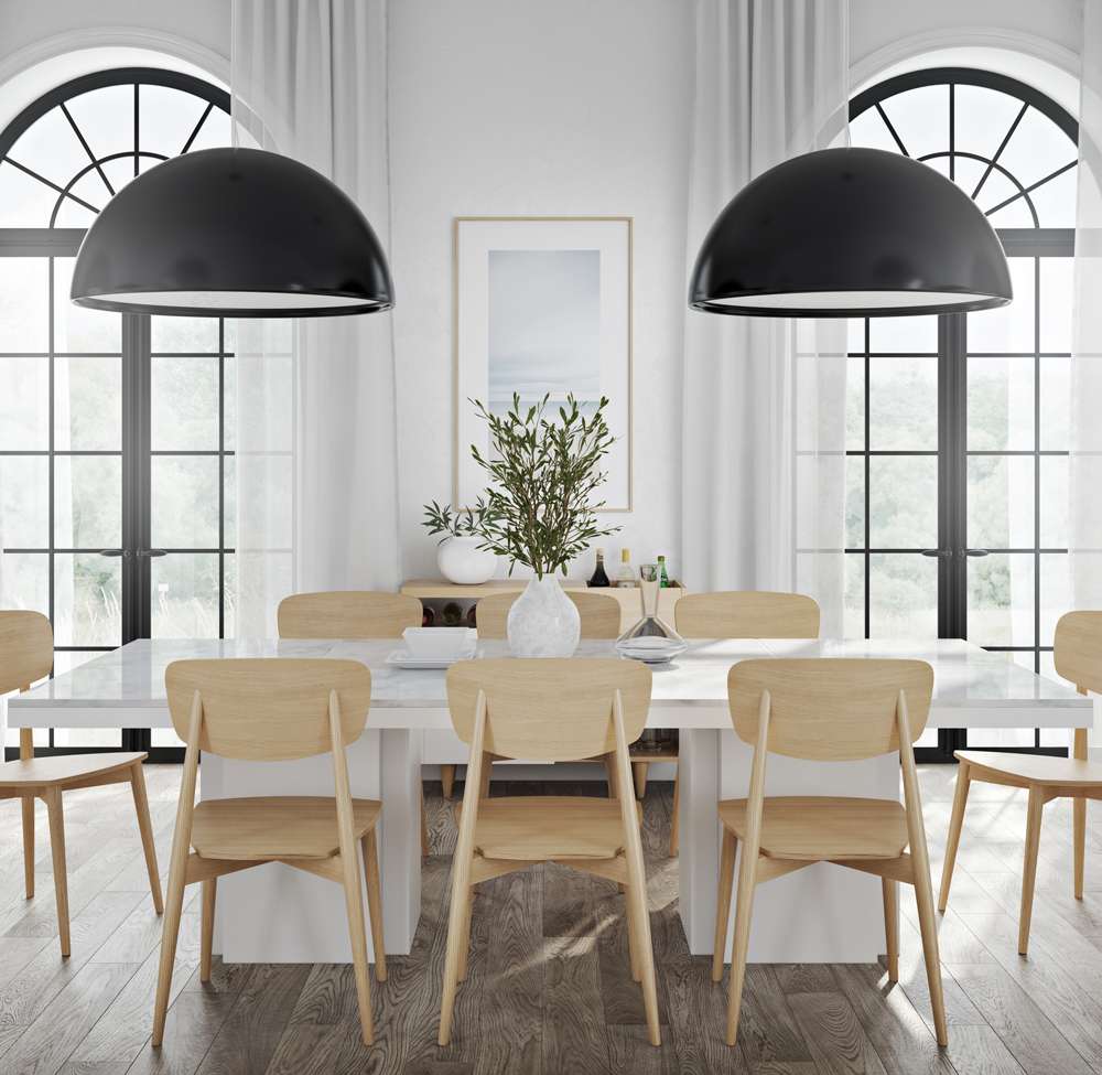 TEMAHOME - Dusk Conference Table with Marble Tops in White Marble / Pure White - 9500628054 veiw 4