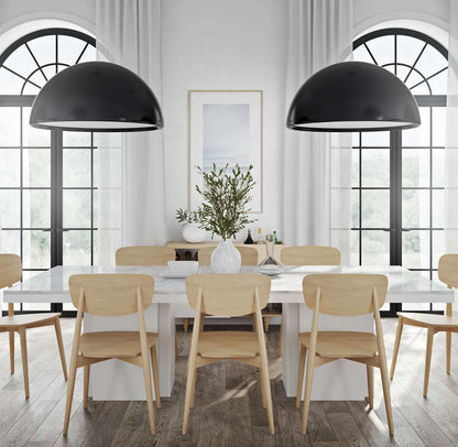 TEMAHOME - Dusk Conference Table with Marble Tops in White Marble / Pure White - 9500628054 veiw 4