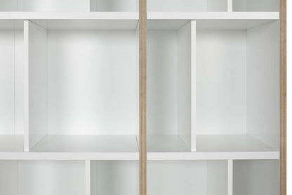 TEMAHOME - Group Shelving Unit 108 in Pure White and Plywood - 9500322907 veiw 2