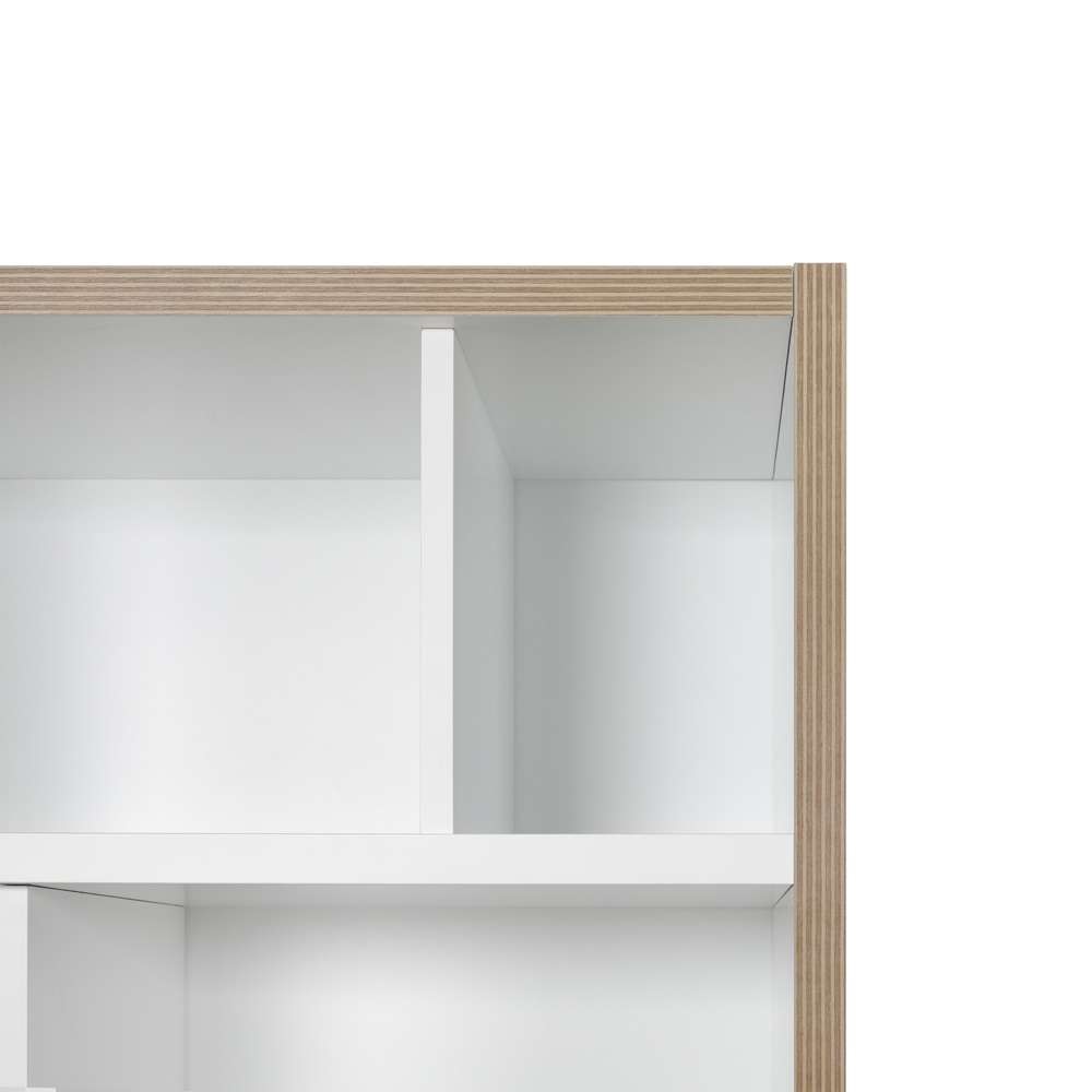 TEMAHOME - Group Shelving Unit 108 in Pure White and Plywood - 9500322907 veiw 4
