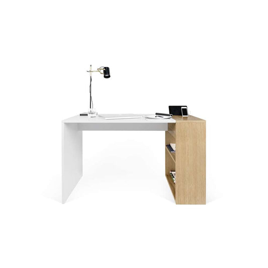 TEMAHOME - Harbour Desk in Pure White / Oak - 9500052996 veiw 1