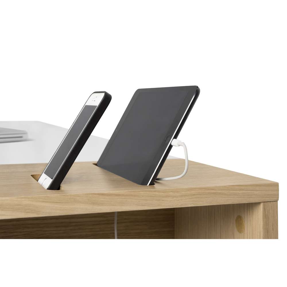 TEMAHOME - Harbour Desk in Pure White / Oak - 9500052996 veiw 4