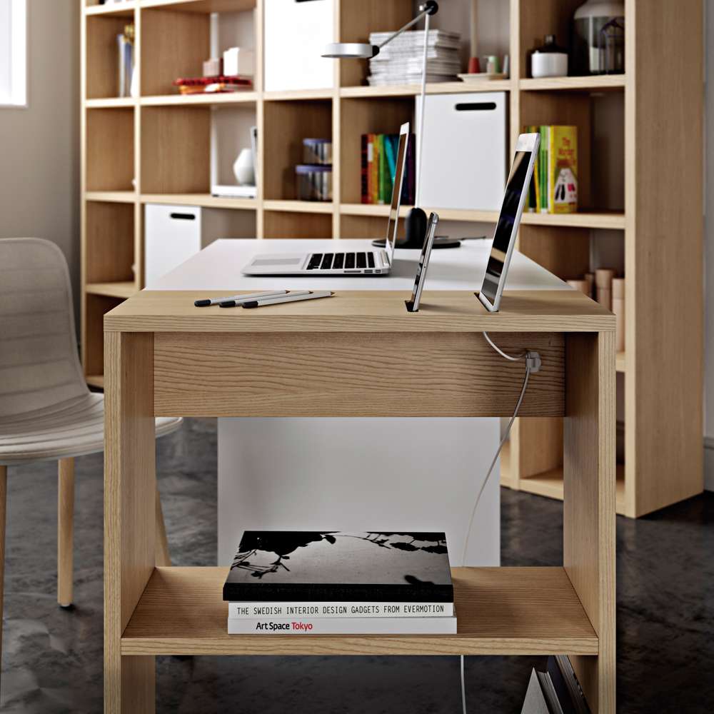 TEMAHOME - Harbour Desk in Pure White / Oak - 9500052996 veiw 7
