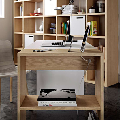 TEMAHOME - Harbour Desk in Pure White / Oak - 9500052996 veiw 7