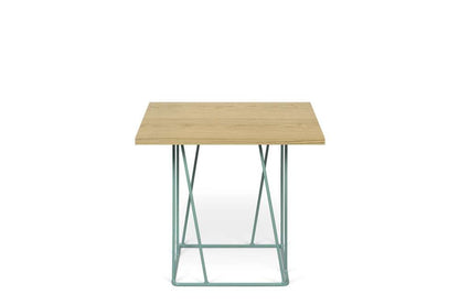 TEMAHOME - Helix 20x20 Side Table  in Oak / Sea Green Lacquered Steel - 9500626814 veiw 1
