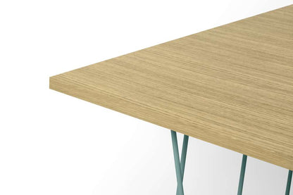 TEMAHOME - Helix 20x20 Side Table  in Oak / Sea Green Lacquered Steel - 9500626814 veiw 4