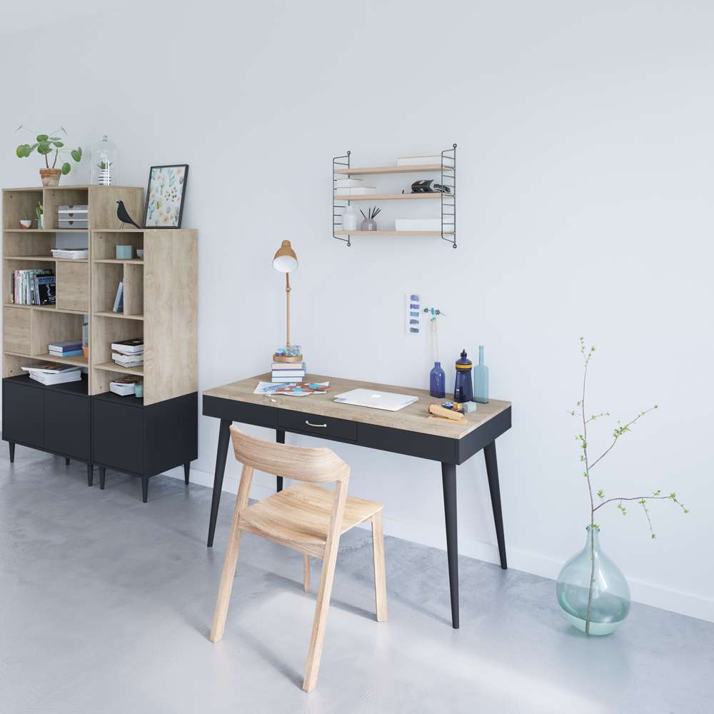 TEMAHOME - Horizon Desk in Natural Oak Color / Black - X1150X0776A41 veiw 6